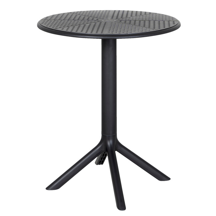 Kafébord svart Ø60 cm – Sunlife®